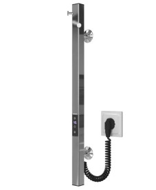 Електрична сушарка для рушників Deffi Holly 30x600 JD04 нержавіюча сталь хром C.MB.60.30.E.C.U.2