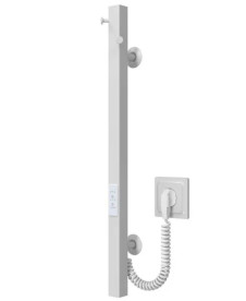 Электрический полотенцесушитель Deffi Holly 30x600 JD04 нержавеющая сталь белый C.MB.60.30.E.W.U.2