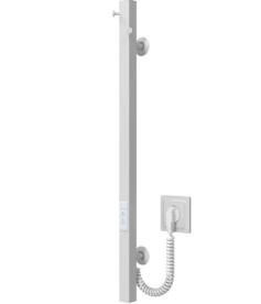 Електрична сушарка для рушників Deffi Holly 30x700 WD04 нержавіюча сталь білий C.MB.70.30.E.W.U.4