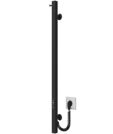 Электрический полотенцесушитель Deffi Holly 30x900 JD04 нержавеющая сталь черный C.MB.90.30.E.B.U.2