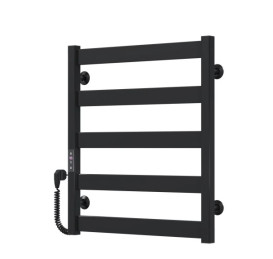 Электрический полотенцесушитель Deffi Harmony П5 500х600 левое подключение JD04 черный B.HR.60.50.5.E.B.L.2