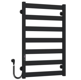 Электрический полотенцесушитель Deffi Harmony П7 500х800 левое подключение JD04 черный B.HR.80.50.7.E.B.L.2