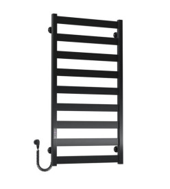 Электрический полотенцесушитель Deffi Harmony П9 500х1000 левое подключение JD04 черный B.HR.100.50.9.E.B.L.2