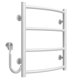 Электрический полотенцесушитель Deffi Классик П4 400х500 левое подключение белый C.DK.50.40.4.E.W.L.5