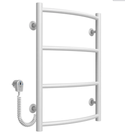 Электрический полотенцесушитель Deffi Классик П4 400х600 левое подключение белый C.DK.60.40.4.E.W.L.5