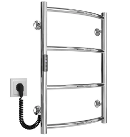 Электрический полотенцесушитель Deffi Классик П4 400х600 левое подключение JD03 хром C.DK.60.40.4.E.C.L.1