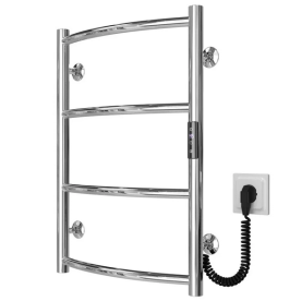 Електрична сушарка Deffi Класик П4 400х600 праве підключення JD03 хром C.DK.60.40.4.E.C.R.1