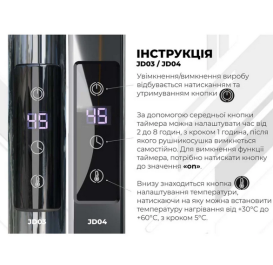 Електрична сушарка Deffi Класик П4 400х600 праве підключення JD03 чорний C.DK.60.40.4.E.B.R.1