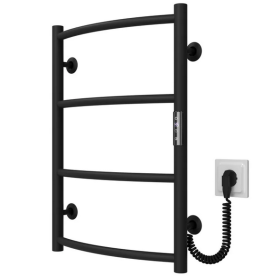 Електрична сушарка Deffi Класик П4 400х600 праве підключення JD03 чорний C.DK.60.40.4.E.B.R.1