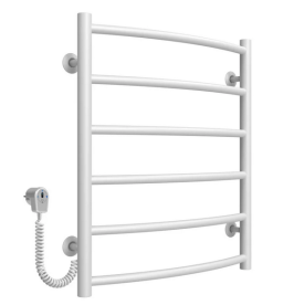 Электрический полотенцесушитель Deffi Классик П6 500х600 левое подключение белый C.DK.60.50.6.E.W.L.5