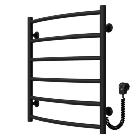 Електросушарка для рушників Deffi Класик П6 500х600 праве підключення чорний C.DK.60.50.6.E.B.R.5