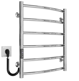 Електрична сушарка для рушників Deffi Класик П6 500х600 ліве підключення JD03 хром C.DK.60.50.6.E.C.L.1