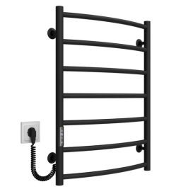 Электрический полотенцесушитель Deffi Классик П7 500х700 левое подключение JD03 черный C.DK.70.50.7.E.B.L.1
