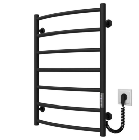 Електрична сушарка для рушників Deffi Класик П7 500х700 праве підключення JD03 чорний C.DK.70.50.7.E.B.R.1