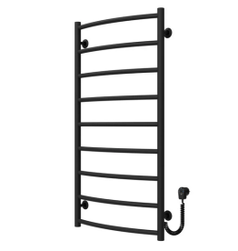 Електросушарка для рушників Deffi Класик П9 500х1000 праве підключення чорний C.DK.100.50.9.E.B.R.5