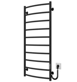 Электрический полотенцесушитель Deffi Классик П10 500х1100 правое подключение JD03 черный C.DK.110.50.10.E.B.R.1
