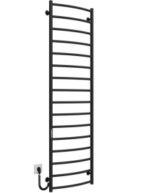 Електросушарка для рушників Deffi Класик П16 500х1700 ліве підключення JD03 чорний C.DK.170.50.16.E.B.L.1