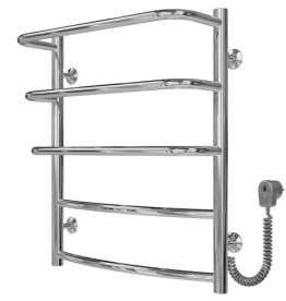 Электрический полотенцесушитель Deffi Каскад Дуга П5 400х600 правое подключение хром C.KD.60.40.5.E.C.R.5