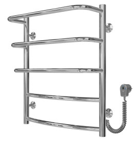 Електрична сушарка для рушників Deffi Каскад Дуга П5 500х600 праве підключення хром C.KD.60.50.5.E.C.R.5