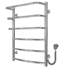 Електрична сушарка для рушників Deffi Каскад Дуга П6 500х700 праве підключення хром C.KD.70.50.6.E.C.R.5