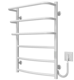 Електрична сушарка для рушників Deffi Каскад Дуга П6 500х700 праве підключення WD03 білий C.KD.70.50.6.E.W.R.3