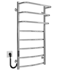 Электрический полотенцесушитель Deffi Каскад Дуга П8 500х900 левое подключение JD03 хром C.KD.90.50.8.E.C.L.1