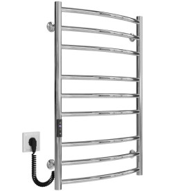 Електрична сушарка для рушників Deffi Класик Еліт П9 400х800 ліве підключення JD03 хром C.KE.80.40.9.E.C.L.1