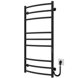 Електрична сушарка для рушників Deffi Класик Еліт П9 400х1000 праве підключення JD03 чорний C.KE.100.40.9.E.B.R.1