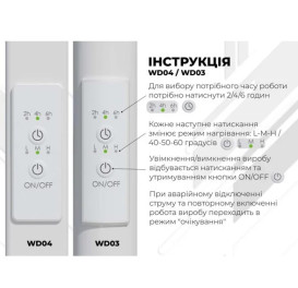 Електрична сушарка для рушників Deffi Класик Еліт П15 400х1500 ліве підключення WD03 білий C.KE.150.40.15.E.W.L.3