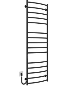 Електросушарка для рушників Deffi Класик Еліт П15 400х1500 ліве підключення JD03 чорний C.KE.150.40.15.E.B.L.1