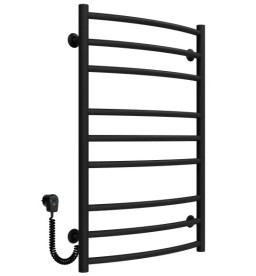 Електросушарка для рушників Deffi Класик Еліт П9 500х800 ліве підключення чорний C.KE.80.50.9.E.B.L.5