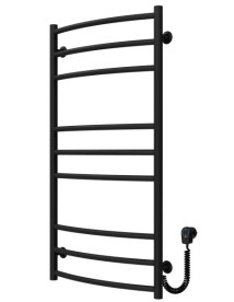 Електрична сушарка для рушників Deffi Класик Еліт П9 500х1000 праве підключення чорний C.KE.100.50.9.E.B.R.5