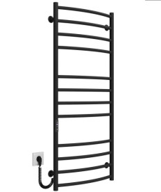 Електросушарка для рушників Deffi Класик Еліт П12 500х1200 ліве підключення JD03 чорний C.KE.120.50.12.E.B.L.1