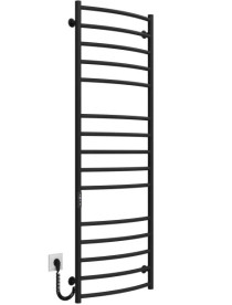Электрический полотенцесушитель Deffi Классик Элит П15 500х1500 левое подключение JD03 черный C.KE.150.50.15.E.B.L.1
