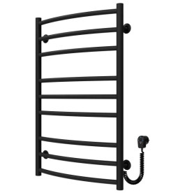 Електрична сушарка для рушників Deffi Класик Еліт П9 600х800 праве підключення чорний C.KE.80.60.9.E.B.R.5