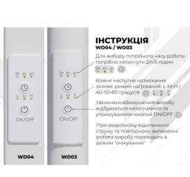 Електрична сушарка для рушників Deffi Класик Еліт П9 600х800 ліве підключення WD03 білий C.KE.80.60.9.E.W.L.3