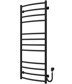 Електрична сушарка для рушників Deffi Класик Еліт П12 600х1200 праве підключення чорний C.KE.120.60.12.E.B.R.5