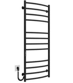Электрический полотенцесушитель Deffi Классик Элит П12 600х1200 левое подключение JD03 черный C.KE.120.60.12.E.B.L.1