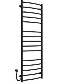 Електрична сушарка для рушників Deffi Класик Еліт П15 600х1500 ліве підключення чорний C.KE.150.60.15.E.B.L.5