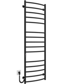 Електрична сушарка для рушників Deffi Класик Еліт П15 600х1500 ліве підключення JD03 чорний C.KE.150.60.15.E.B.L.1