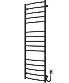 Электрический полотенцесушитель Deffi Классик Элит П15 600х1500 правое подключение JD03 черный C.KE.150.60.15.E.B.R.1