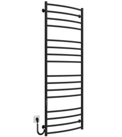 Электрический полотенцесушитель Deffi Классик Элит П16 600х1600 левое подключение JD03 черный C.KE.160.60.16.E.B.L.1