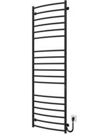 Електрична сушарка для рушників Deffi Класик Еліт П18 600х1800 праве підключення JD03 чорний C.KE.180.60.18.E.B.R.1