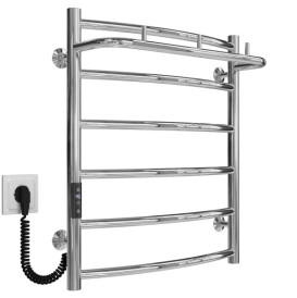 Электрический полотенцесушитель Deffi Классик N П6 500х600 левое подключение JD03 хром C.KN.60.50.6.E.C.L.1