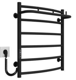 Электрический полотенцесушитель Deffi Классик N П6 500х600 левое подключение JD03 черный C.KN.60.50.6.E.B.L.1