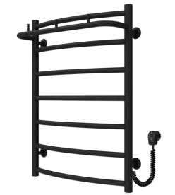 Електрична сушарка для рушників Deffi Класик N П7 500х700 праве підключення чорний C.KN.70.50.7.E.B.R.5