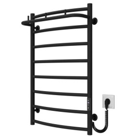 Електрична сушарка для рушників Deffi Класик N П8 500х800 праве підключення JD03 чорний C.KN.80.50.8.E.B.R.1