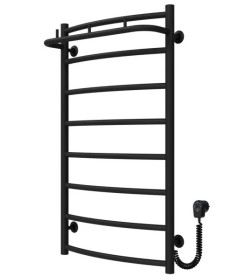 Электрический полотенцесушитель Deffi Классик N П8 500х900 правое подключение черный C.KN.90.50.8.E.B.R.5