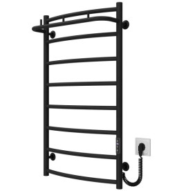 Електрична сушарка для рушників Deffi Класик N П8 500х900 праве підключення JD03 чорний C.KN.90.50.8.E.B.R.1