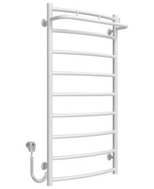 Електрична сушарка для рушників Deffi Класик N П9 500х1000 ліве підключення білий C.KN.100.50.9.E.W.L.5